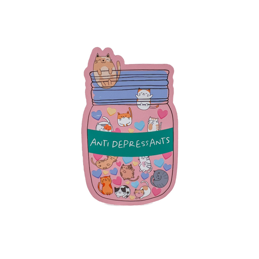 Toosiedoos | Anti depressants katten stickers