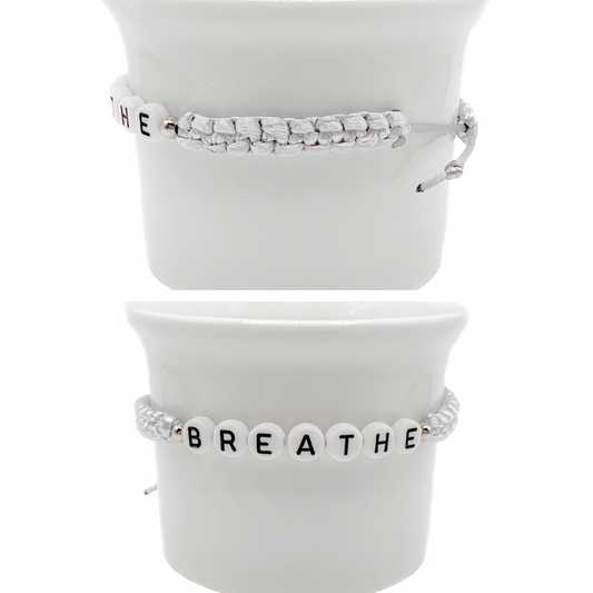 Breathe macrame (zilver)