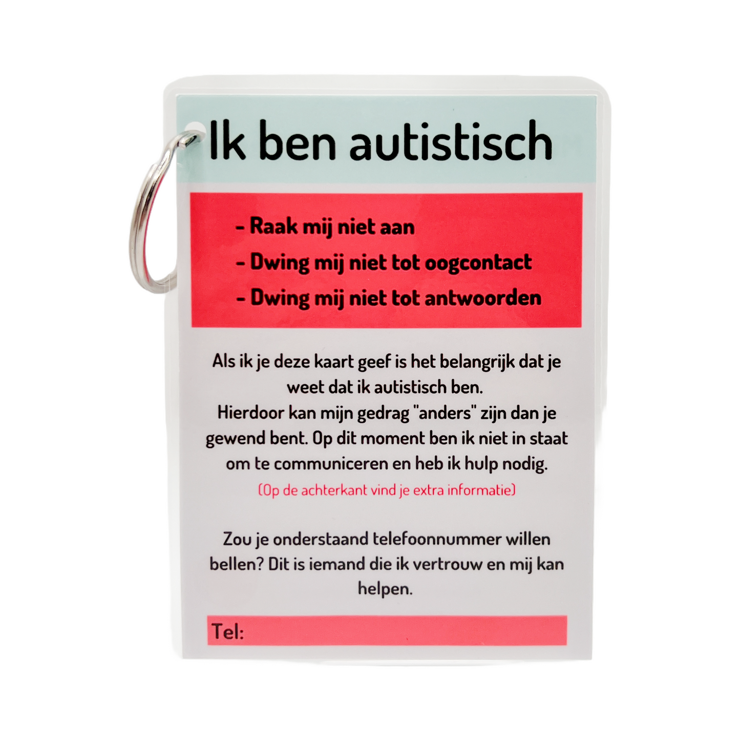 Autisme/ Autistic hulpkaart