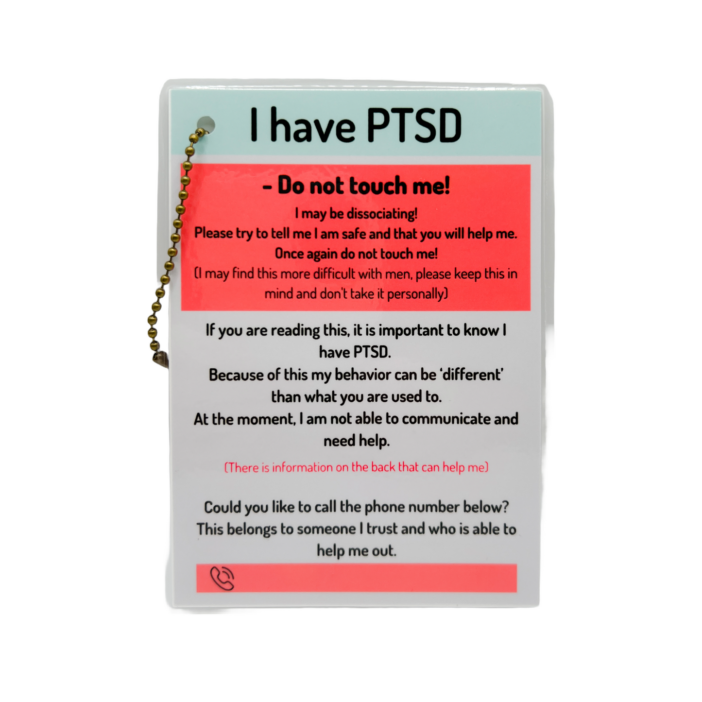 Toosiedoos | PTSS / PTSD Hulpkaart