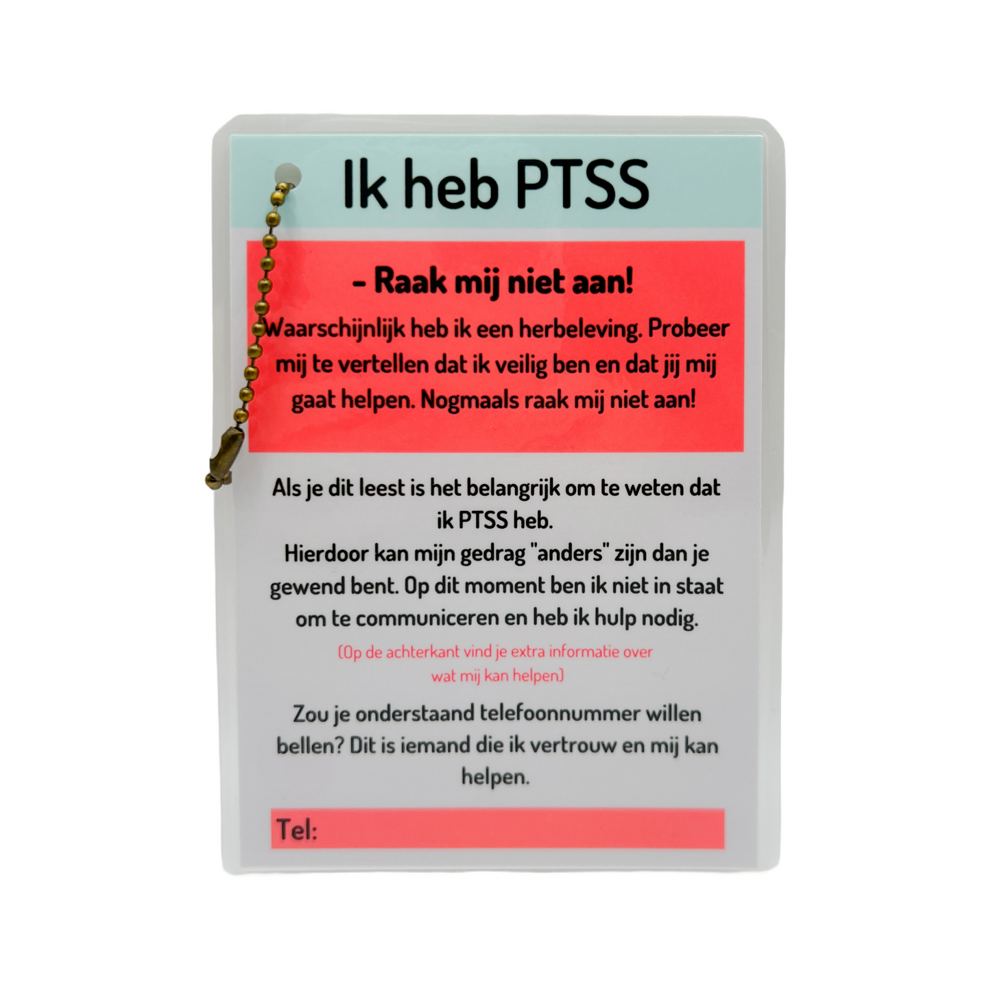 Toosiedoos | PTSS / PTSD Hulpkaart