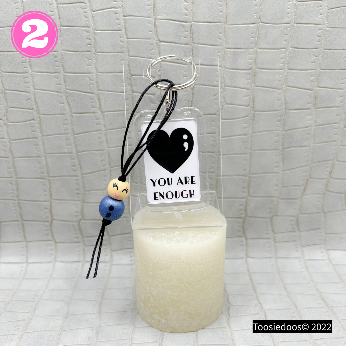 Toosiedoos | Sleutelhanger ''You are enough + poppetje ;''